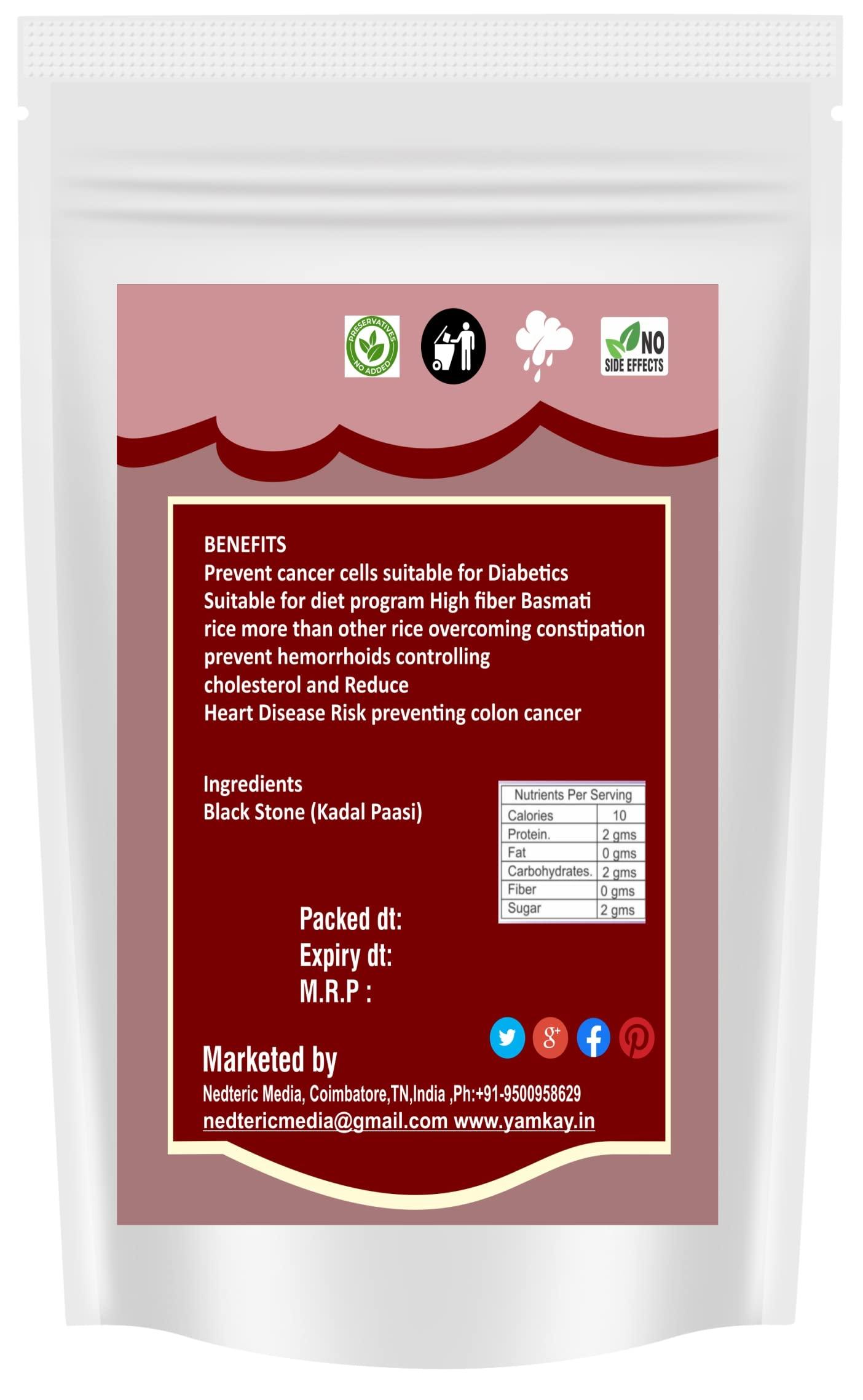 YAMKAY Yamkay Black Stone Flower Dagad Phool Kalpasi For Flavourful Cooking 500 gm