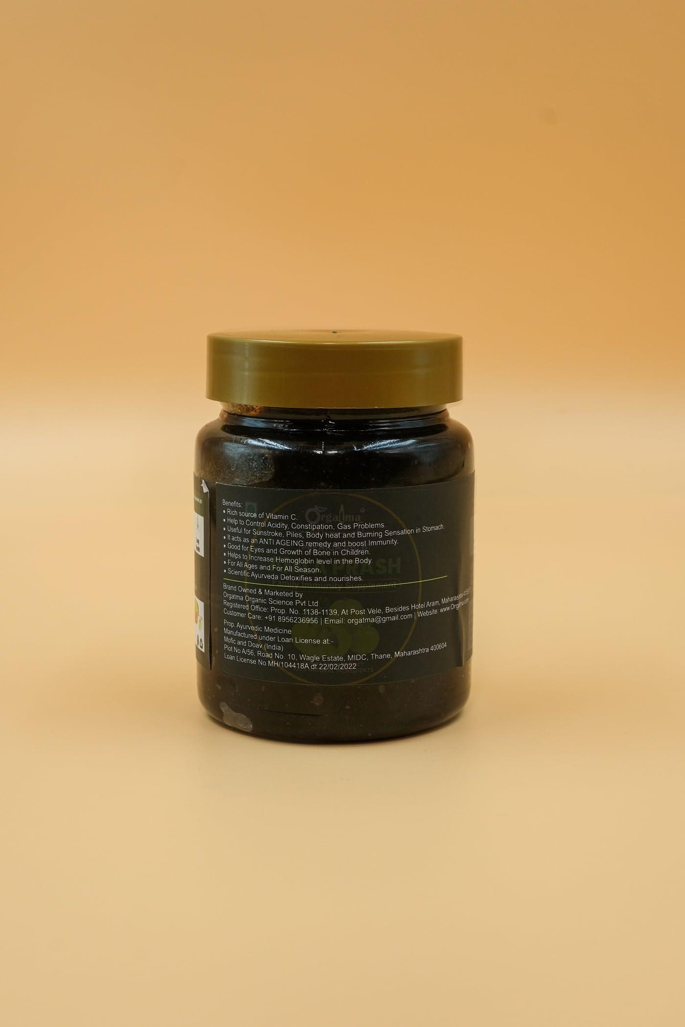 Orgatma Orgatma Organic Farms - Amlaprash (300g) | Helps in Boosting Immunity | Rich Source of Vitamin C | Chyawanprash Made Using Dry Amla and A2 Ghee | No Preservatives and No Binders