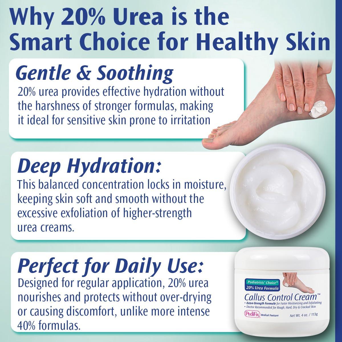 Pedifix Pedifix Podiatrists Choice 20% Urea Callus Control Extra Strength Foot Cream 4 Oz. (113g)