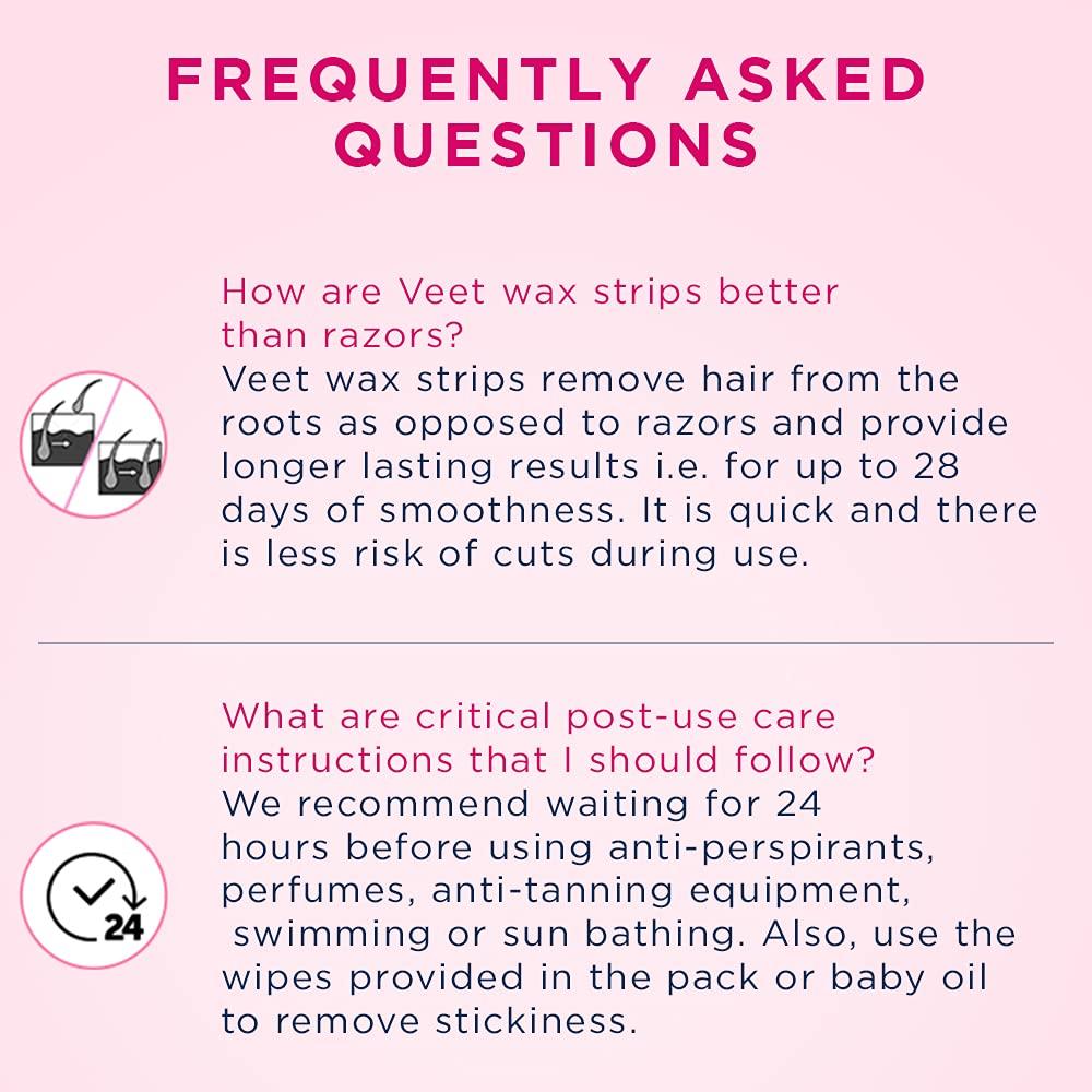 Veet Veet Full Body Waxing Kit for Dry Skin - 8 Strips (Pack of 2)