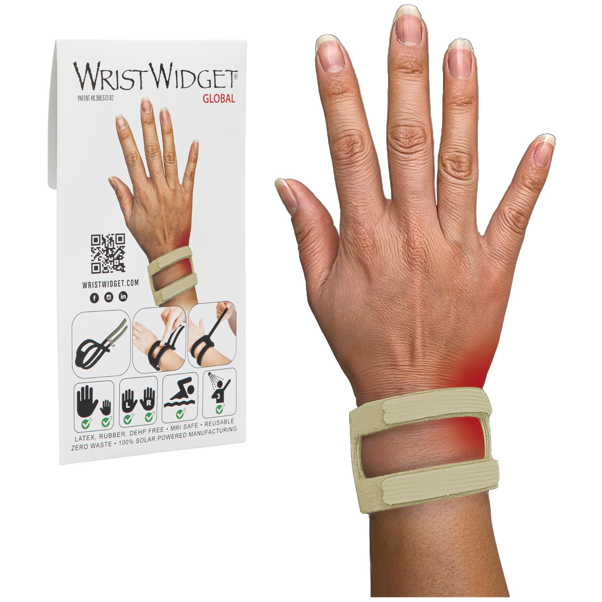 WristWidget WristWidget (Tan Adjustable Wrist Brace for TFCC Tears, One Size fits most. For Left and Right Wrists, Support for Weight Bearing Strain, Exercise