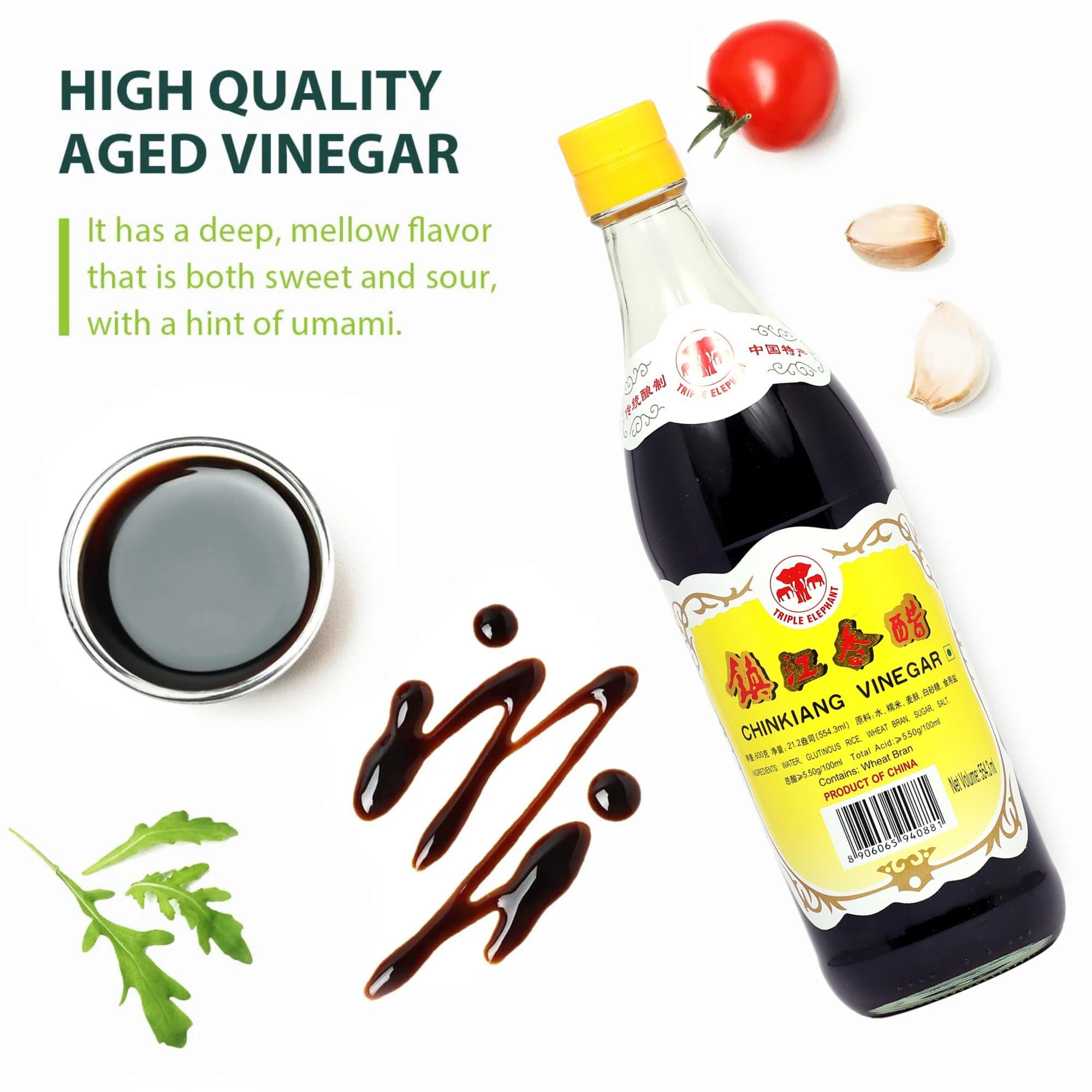 Freshos Triple Elephant Chinkiang Vinegar, 554.3 ml / 21.16 oz / 600 g