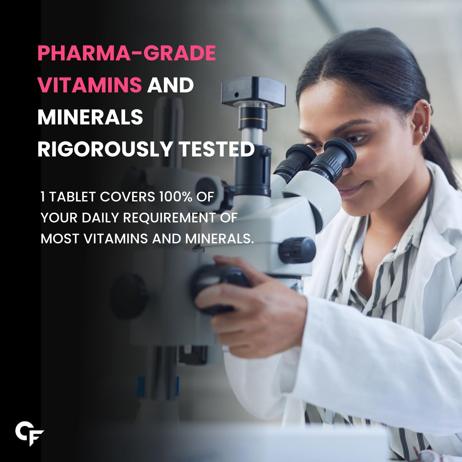 Carbamide Forte Carbamide Forte Multivitamin Tablets for Women | Multi Vitamin Womens Wellness | Complete Multivitamin for Women with 43 Ingredients | Women Multivitamin Tablets for Energy & Health - 60 Veg Tablets