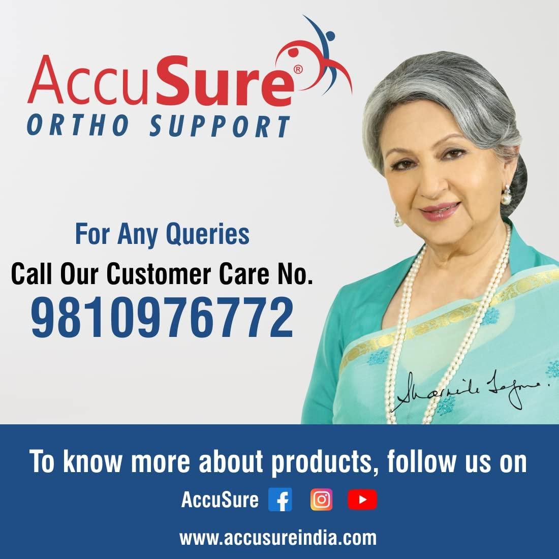 AccuSure AccuSure Posture Corrector Belt For Back & Shoulder, Backbone Support Belt Comes Lumbo Support Belt Lumbo Sacral Back Support For Men & Women-L