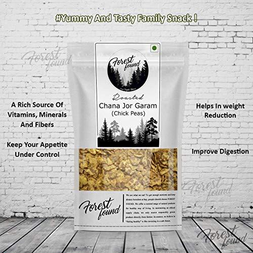 FOREST FOUND Forest Found Gluten Free Low Fat Black Chana JOR Garam Namkeen Snacks for Diet (900 Gram) | Made by Vacuum Roasted Technology, Healthy Gujarati Snack, No Salt and No Masala