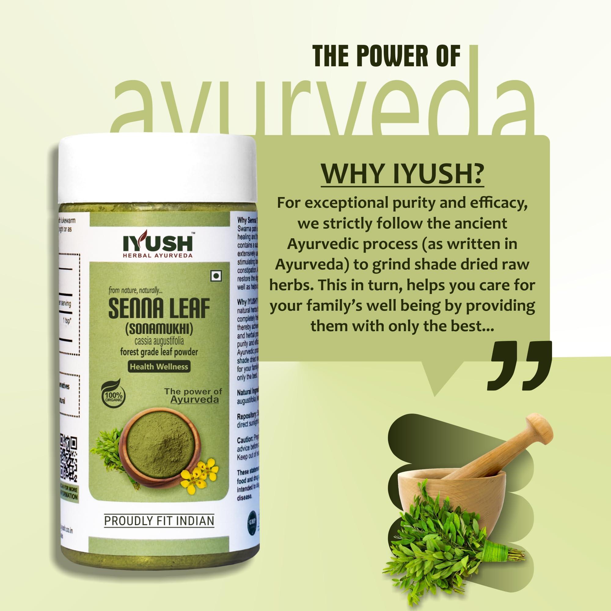 IYUSH Herbal Ayurveda IYUSH Herbal Ayurveda Senna Powder 250gm | Sanay Patti Powder | Nilavarai Powder Organic | Sonamukhi Powder | Sanay Leaves | Sanay Powder | Sanay Leaves Powder | Sana Leaf Powder |