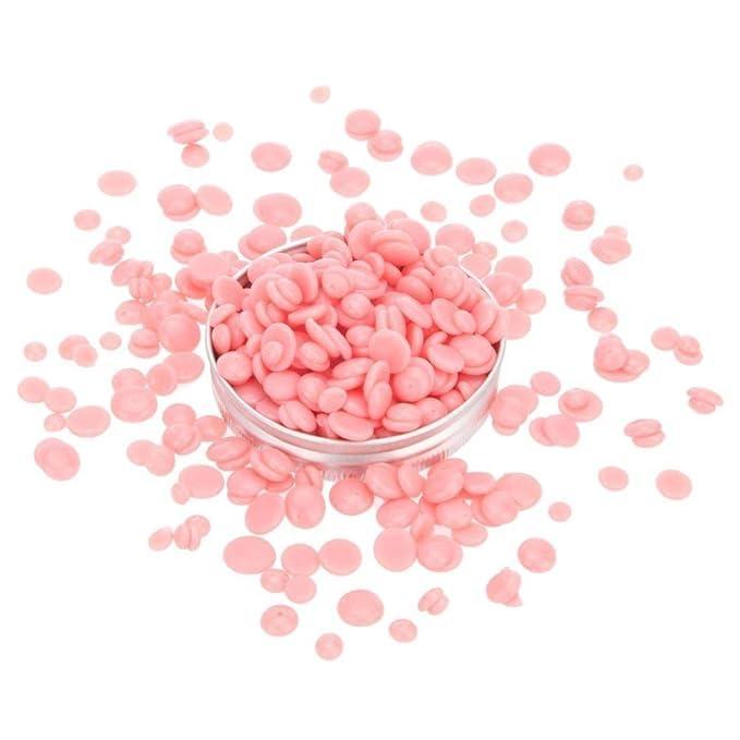 Generic Hard Wax Beads for Hair Removal, Wax Beads for Sensitive Skin, Har Wax Beans for Thick Hair, Waxing Beads for Face, Eyebrows, Body, Bikini, Brazilian Home Use For Women (Pink)
