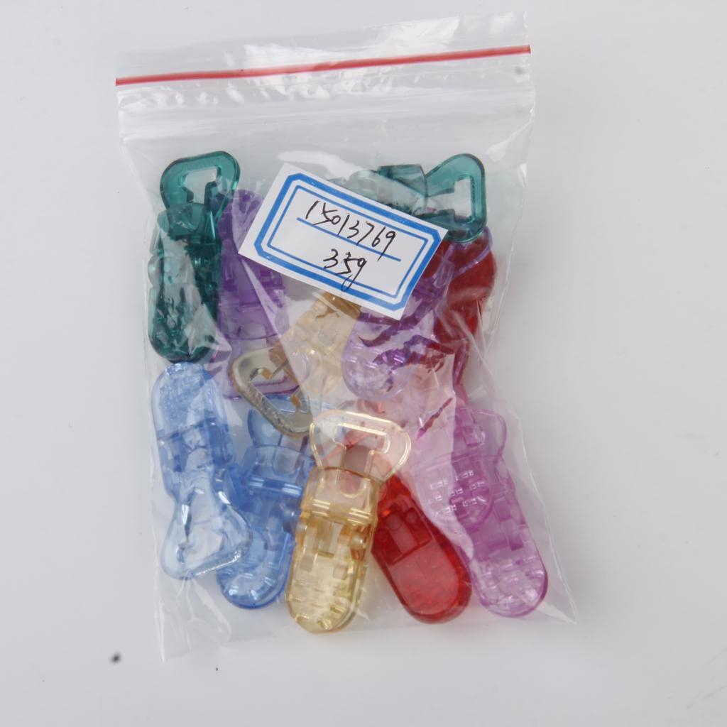 CALANDIS CALANDIS Universal ABS Clip-on Clamps Teeth Clip Nip for Cloth File S 12PCS Colors