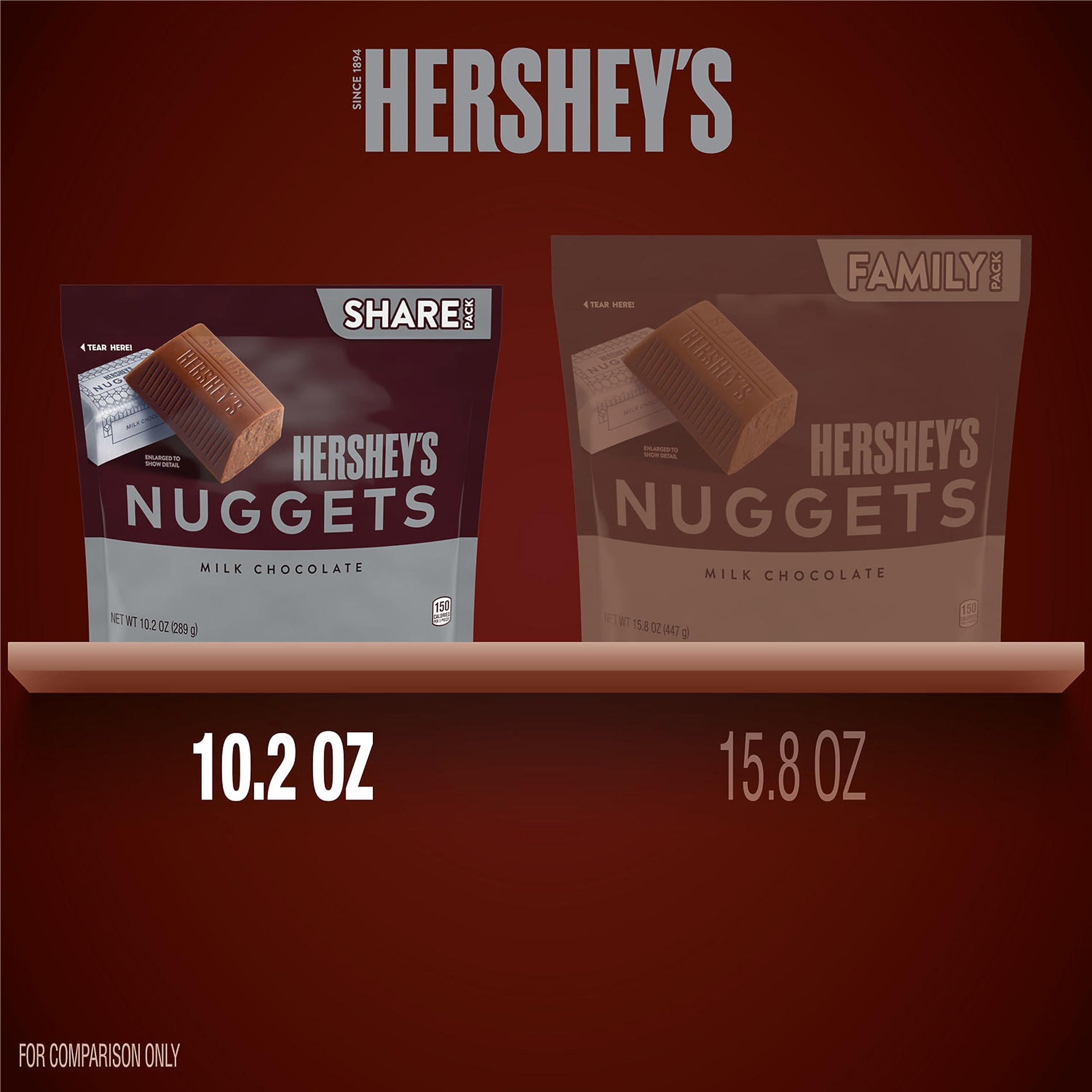 HERSHEY'S Hershey's Nuggets Candy, Milk Chocolate, 10.2 Oz