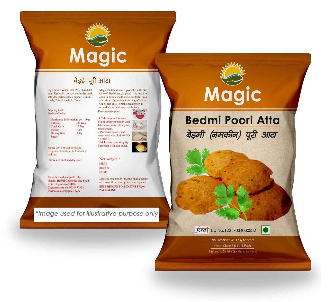 Magic Magic Combo Bedmi Poori Ready Mix and Moong dal Pakoda Instant Mix Festival Party (Pack of 20)