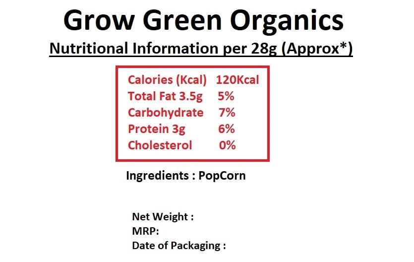 Generic Grow Green Organic Popcorn Seed and Popcorn Kernel | Big Size Unpopped Popcorn | Pack of 500gm