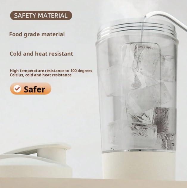 Travel Curry Travel Curry - Electric Protein Shake Mixer Blender, Gym Shaker Bottle - USB C Chargeable, Multifunctional Shaker Cup for Protein Shake, BPA Free, Made with Food Grade Material, 100% Leakproof - 400ml