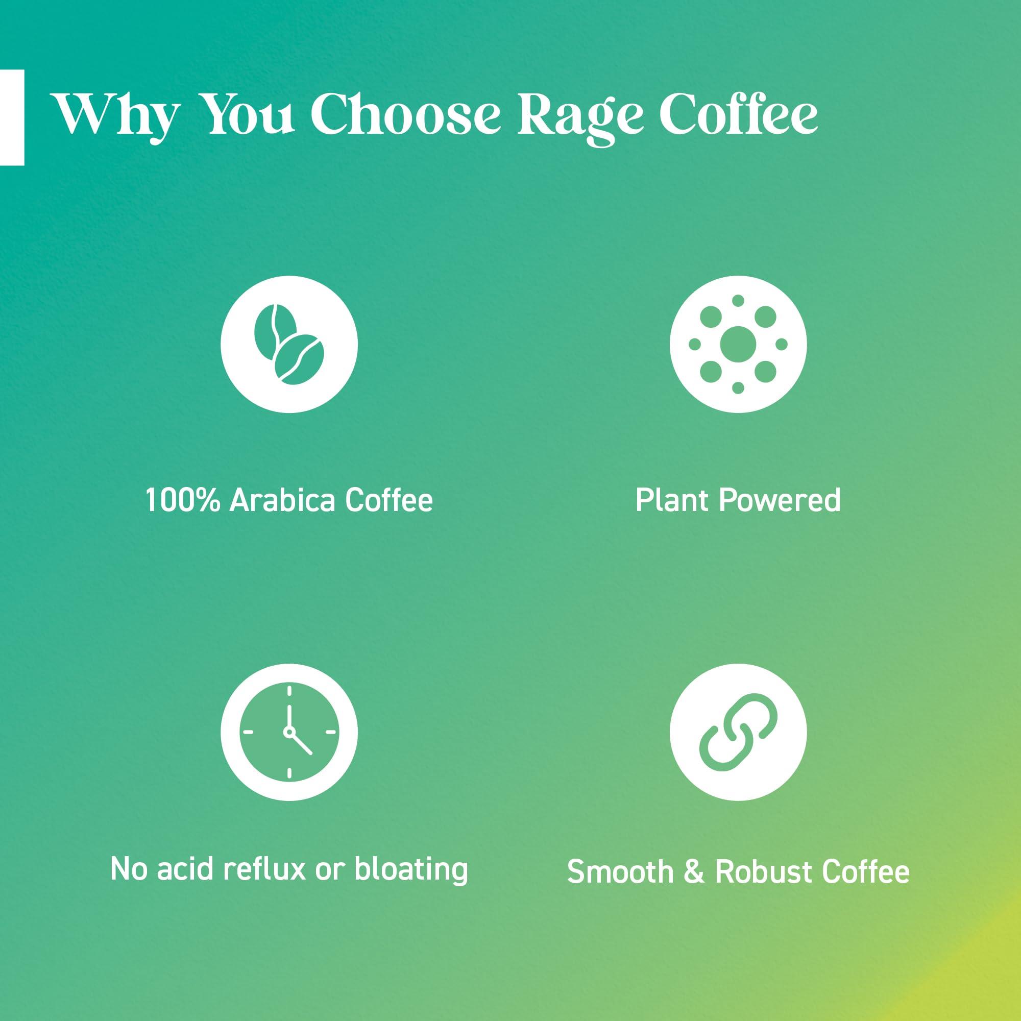RAGE COFFEE Rage Coffee Silk Blend Instant Coffee | Creamy Hazelnut & Vanilla Velvet Silk Blend Flavoured Coffee 60 GMs Each | 100% Pure Instant Coffee | Premium, Bold & Smooth | Pack of 2