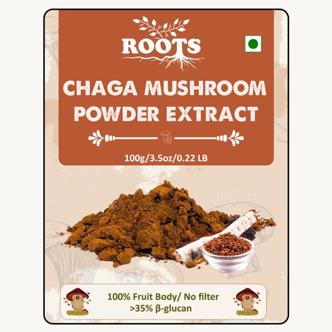 Vedic Roots Vedic Roots | Siberian Chaga Mushroom Extract Powder(100g)