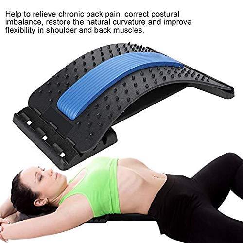CPEX CPEX Back Stretcher Multi-Level Back Stretcher Device, Lumbar Back Stretching Device, Memory Foam Cushion Back Stretcher for Office Chair and Pain Relief