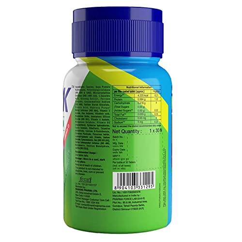 Health Ok Mankind Health OK Gummies, Multivitamin and Multimineral for Kids,Bottle of 30 Gummies and Health Ok With Multivitamin, Multimineral and Amino Acids, 30 Tablets