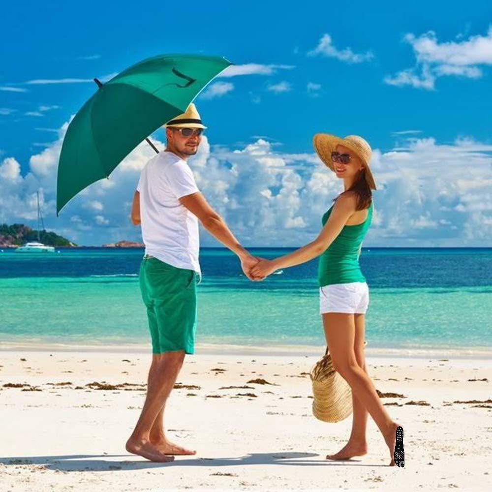 WLBON Beach Foot Pads Barefoot Adhesive Invisible Shoes Stick on Foot Pad Stickers Stick on Soles Anti-Slip Waterproof Silicone Unisex Footing Pad For Surfing Yoga Swimming 6 Pack Black Blue 7-9.5 Size