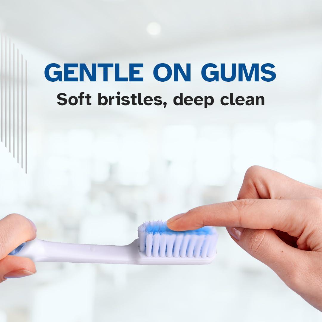 STIM STIM Ortho MB Toothbrush For Braces, Super Soft Bristles For Adults - Pack of 3