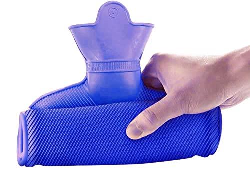 BCARE BCARE Bpa Free Rubber Hot Water Bags For Pain Relief Non-Electrical Heating Gel Pad Hot Air Bag For Joint Shoulder Pain Heat Pack, Set of 1 (Blue)
