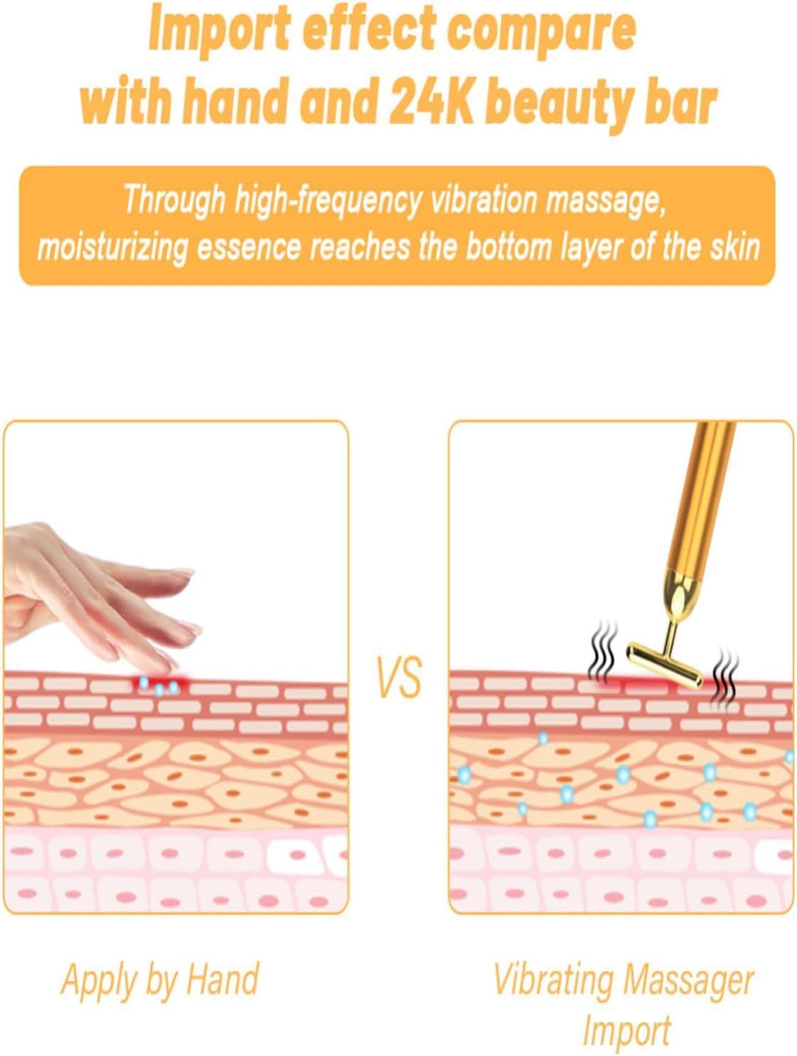 LITTLE CURIOUS LITTLE CURIOUS facial massager electric | face massager machine | facial roller for face massager | 24K Gold face massager machine for facial | electric face massager for facial (Silver)