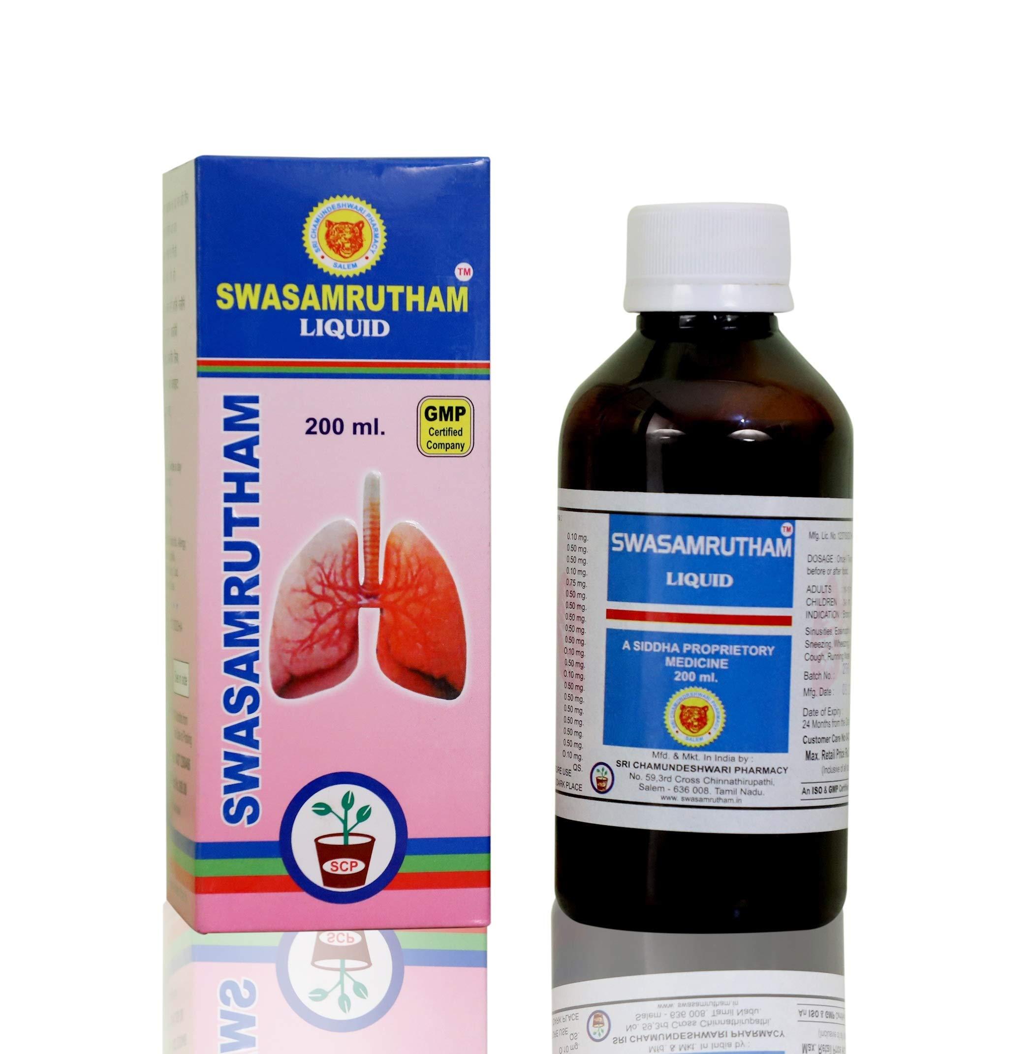 SWASAMRUTHAM Swasamrutham Cough Syrup (Pack of 6) (6X200 ml)