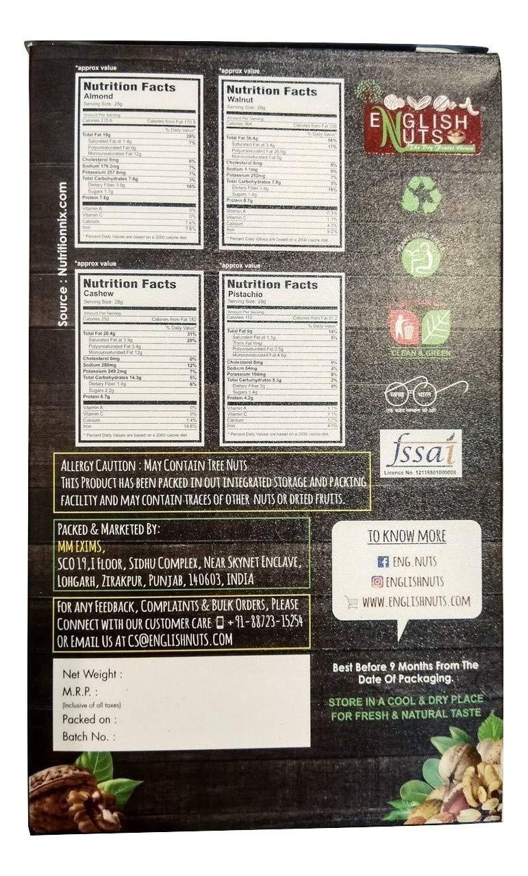 ENGLISH NUTS ENGLISH NUTS Kashmiri Quarter KERNELS AKHROT Giri 1 KG VACCUM Pack