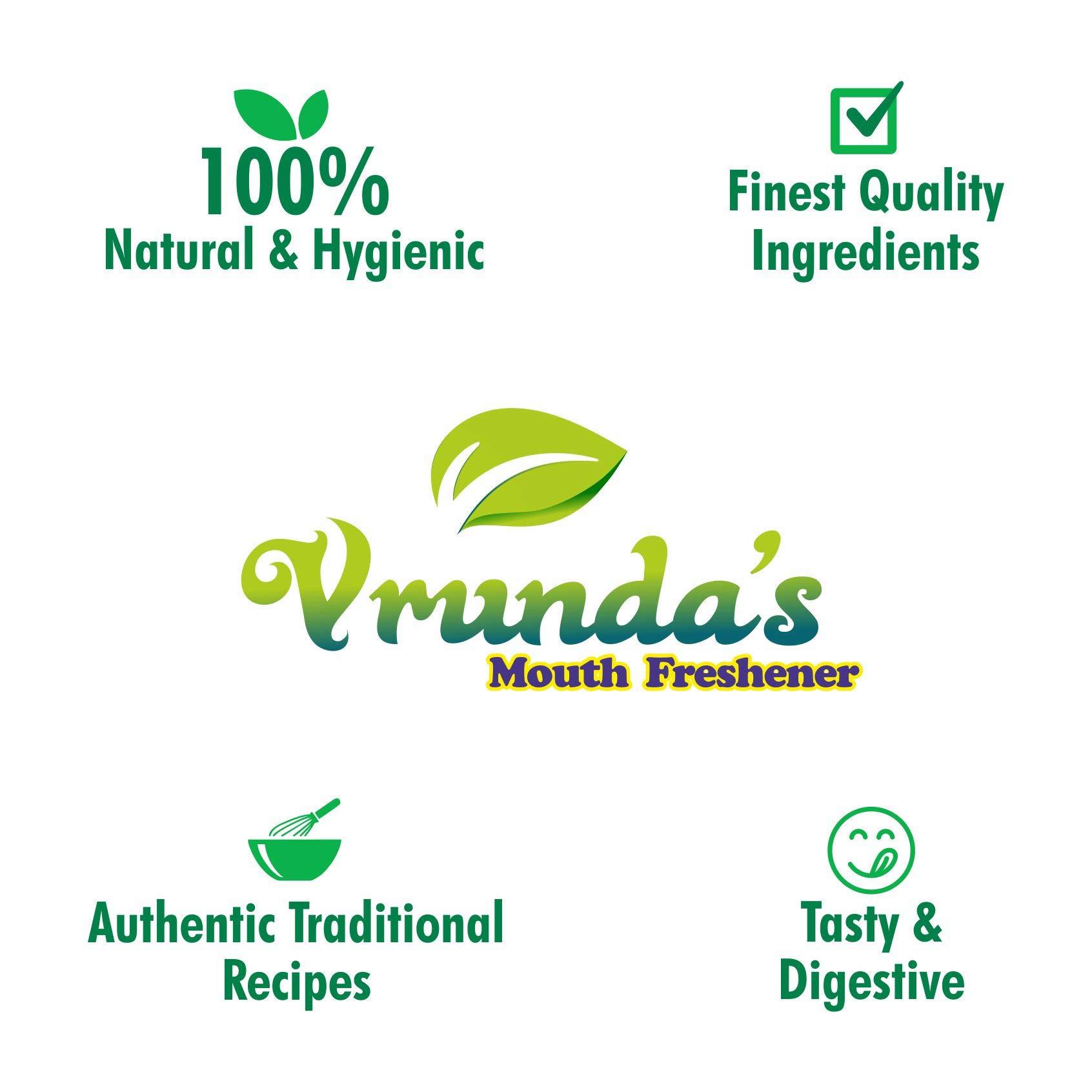 Vrunda's Vrunda's Green Mukhwas / Deluxe Mouth Freshener 650 Gm [Indian Mouthfreshner,Natural Badishep ,Healthy Fennel Seeds,Roasted Saunf,Digestive Aniseed ,Mix variyali, After Meal Mukhwas]