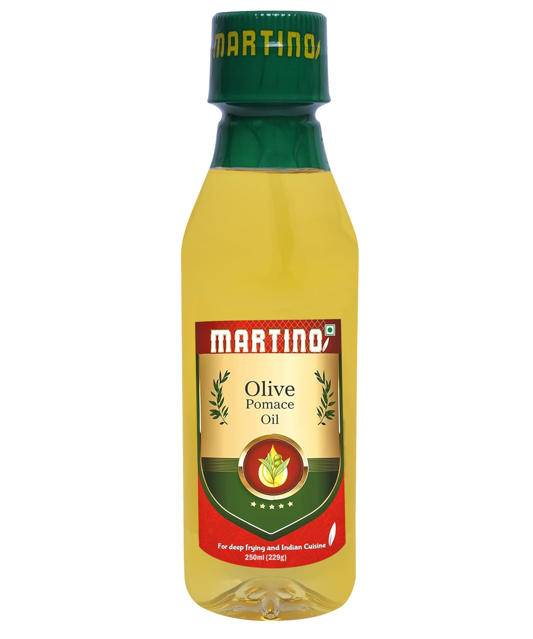 MARTINO Martino Olive Pomace Oil, Deep Frying and Indian Cuisine, 250ml Pet