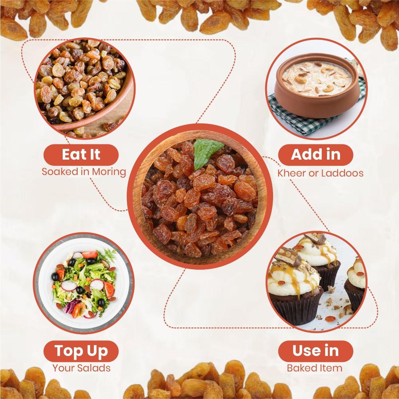 Brill Brill Gola Munakka (Abjosh) 250g | Munakka Raisins | Abjosh Kishmish(Gola) | Munka Dry Fruits | Delicious & Healthy Snack | High in Antioxidants | Naturally Sweet & Tasty