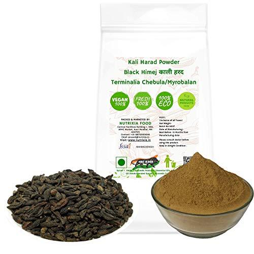 Nutrixia Food Kali Harad Without Seeds Powder/Black Himej/Biy pva/Terminalia Chebula/Myrobalan (100 Gms)