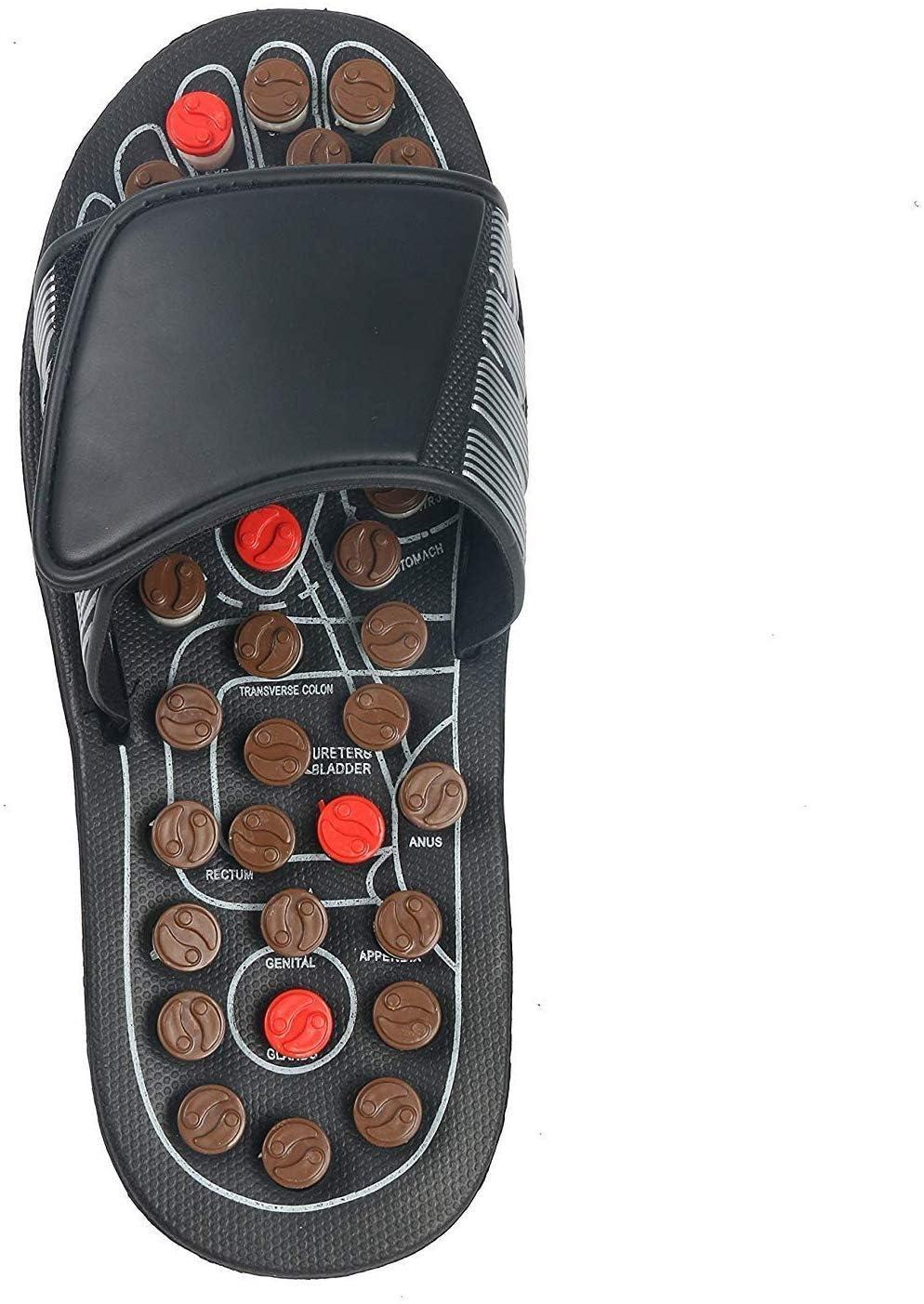 ZAEGO ZAEGO Acupuncture Massage Slippers Acupressure Reflexology Massage Shoes Therapy Sandals to Reduce Tension Stress Foot Relaxation Stimulate Pressure Points Relieve Pain for Men Women