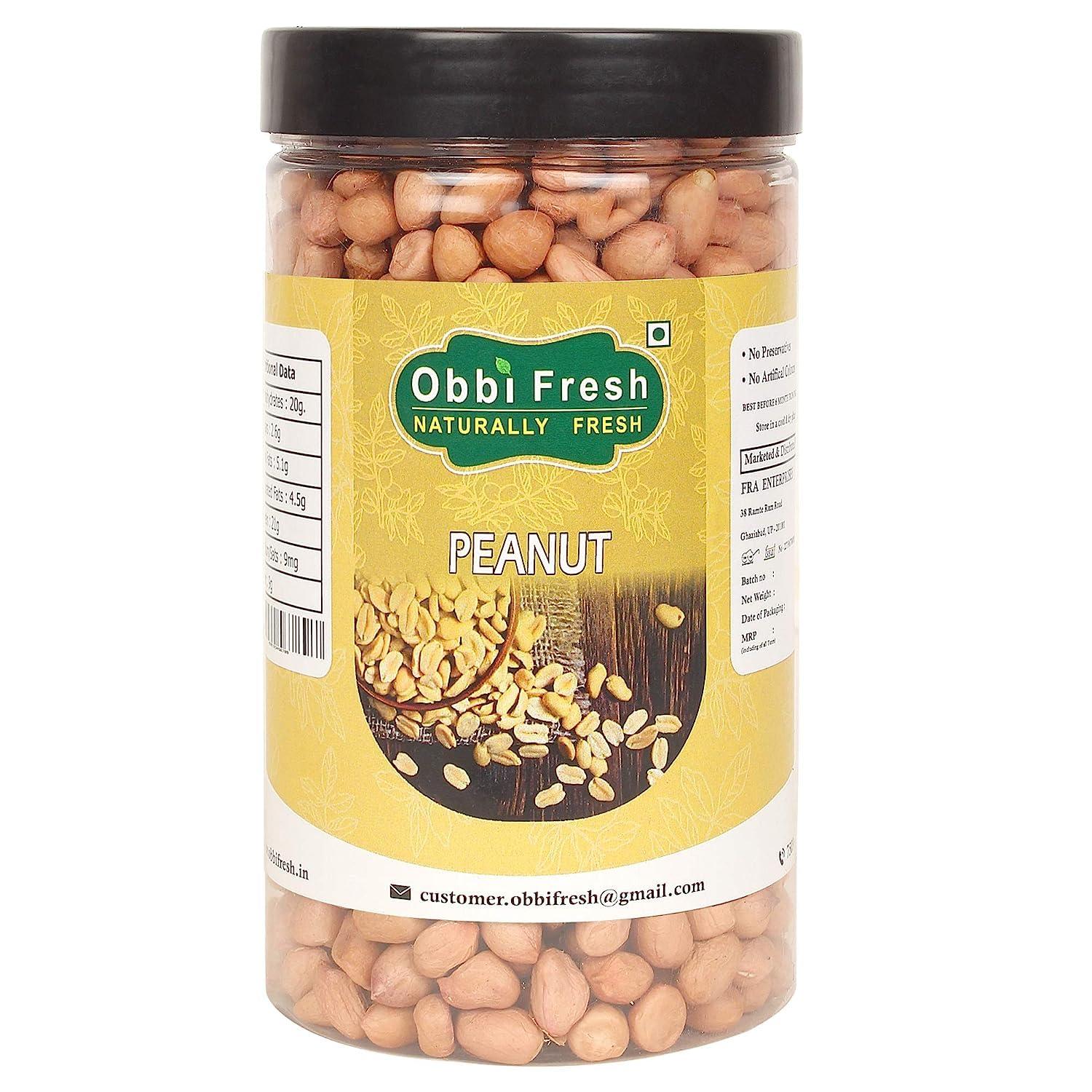 obbi fresh obbi fresh Raw Quality Organic Peanut/Ground Nut (500gm