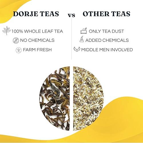 DORJE TEAS DORJE TEAS Chamomile Loose Tea - 100Gm|Organic Darjeeling Tea|Promotes Good Sleep, Stress Relief|Improves Immunity|Soothing Tea For Relaxation|For Glowing Skin|Pack-1