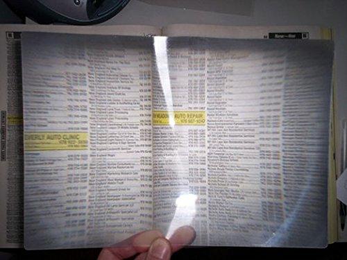 OpticLens Opticlens Brand (2) Pack Full Page 3x Magnifier / Plastic Magnifying Sheet Fresnel Lens, 7\" X 10.25\"