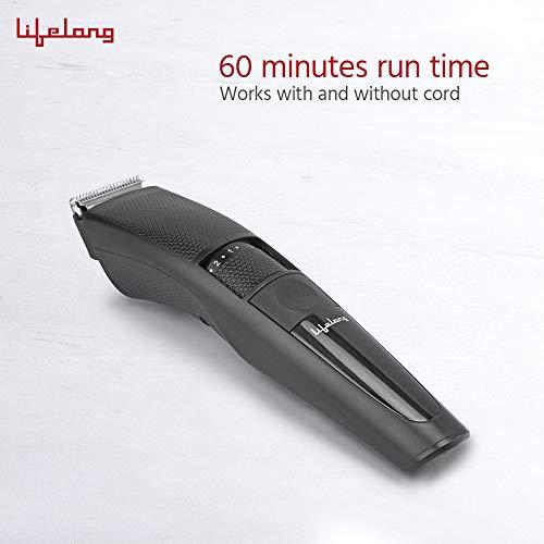 Lifelong Lifelong Beard Trimmer|Quick Charge (2 Hours)|Runtime: 60 Min|20 Length Settings|Cordless|USB Charging (LLPCM07) & LLPCM03 Rechargeable Nose & Ear Trimmer; 40 Minutes Runtime - Grooming Combo