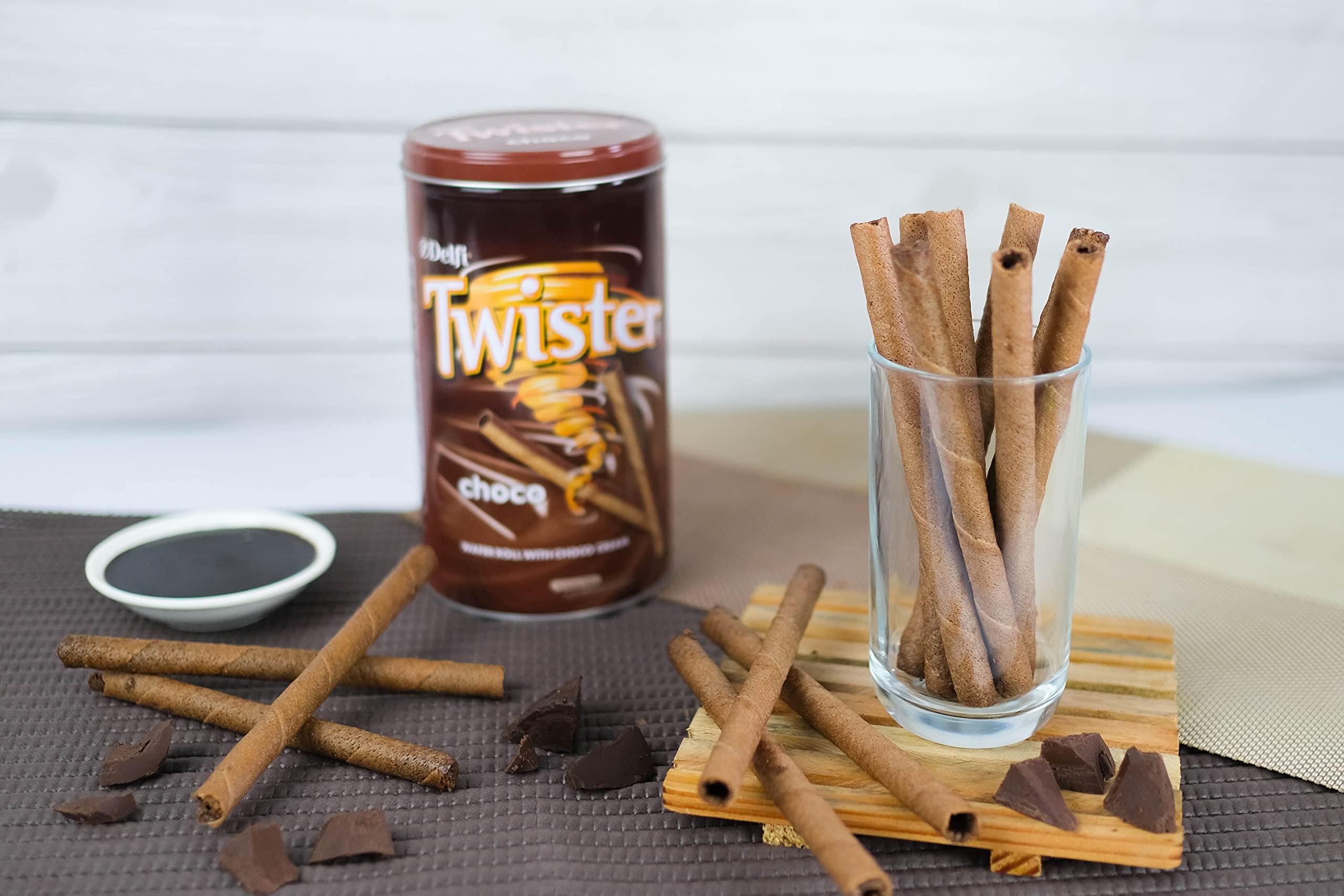 Delfi Delfi Twister Choco Wafer Rolls- (Net Quantity 320g)