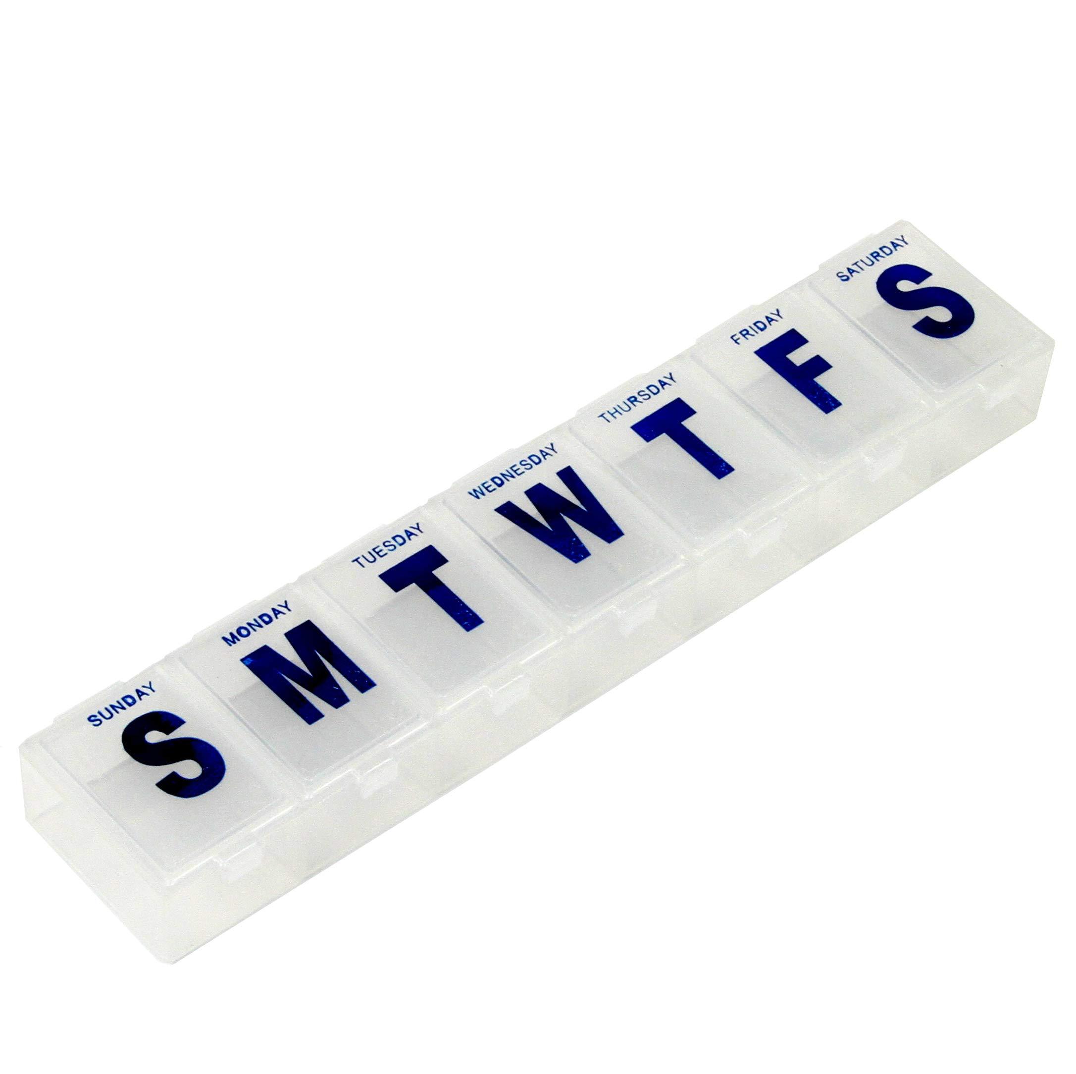 Chef Craft Chef Craft 42015 Jumbo Pill Organizer, Clear, 4-Pack