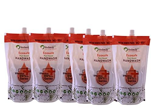 Vedmay Herbals Vedmay Herbals, Ecosafe Hand Wash (Pack of 6, Orange)