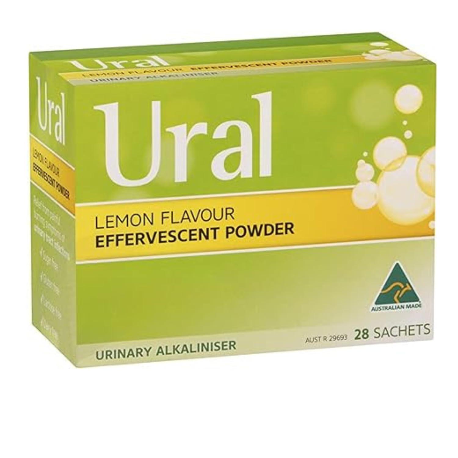 Ural Ural Effervescent Powder 4G * 28 Sachets Urinary Alkalinizer Cystitis Relief