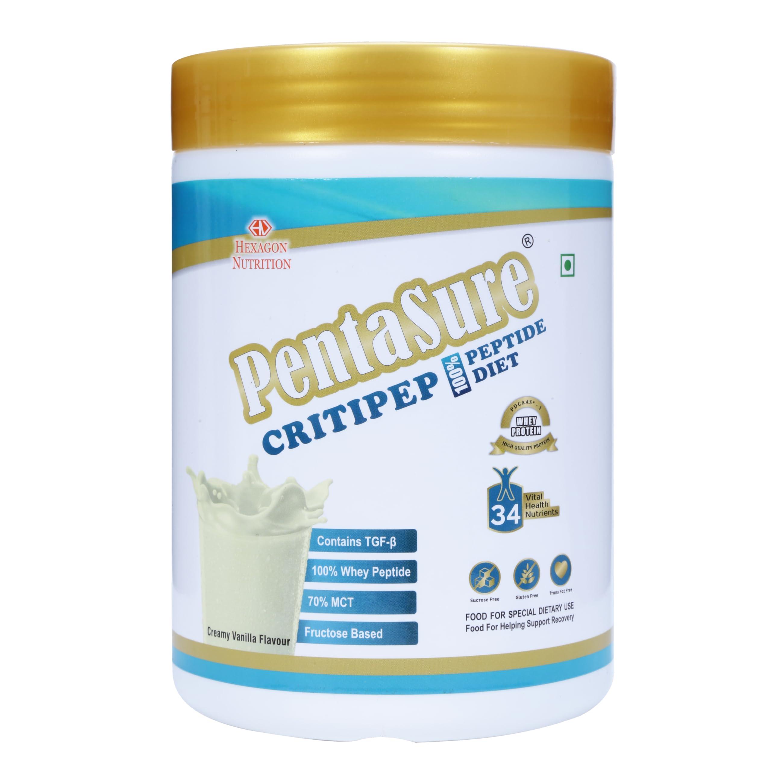 Pentasure PENTASURE CRITIPEP Peptide Diet - Creamy Vanilla Flavour 400 grams