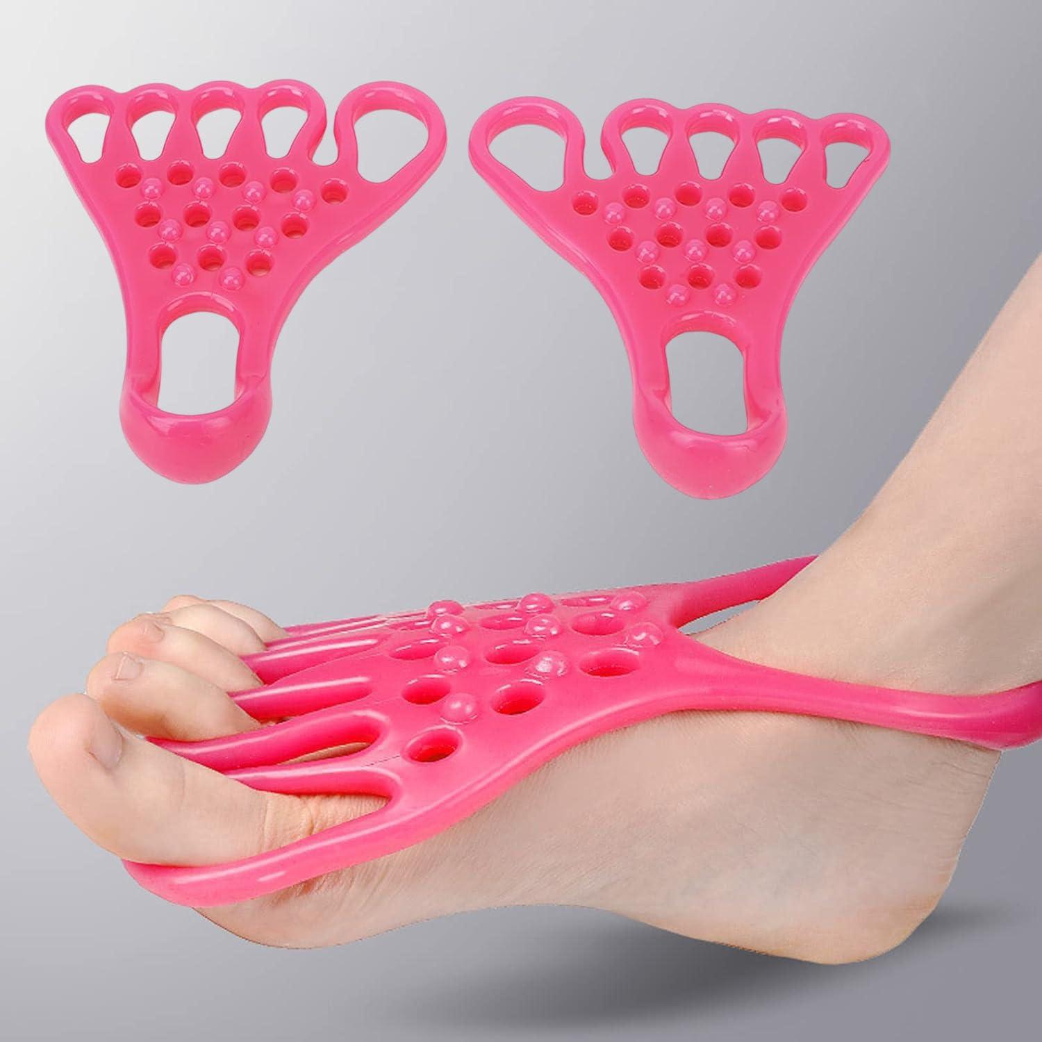 BELLOX ENTERPRISE BELLOX Hallux Valgus Corrector Toe Support, Silicone Foot Stretch Strap Bunion Bone Hallux Valgus Corrector Toes Separator Sole Stretch Band, Toe Exercise Stretchy Band Fitness Supply Exercise Bands