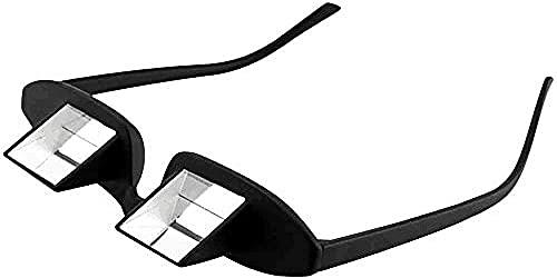 okcsc Lazy Glasses 90 Laying Down Prism Glasses Horizontal Bed Reading Glasses High Definition for Reading Watching TV Phones -Small