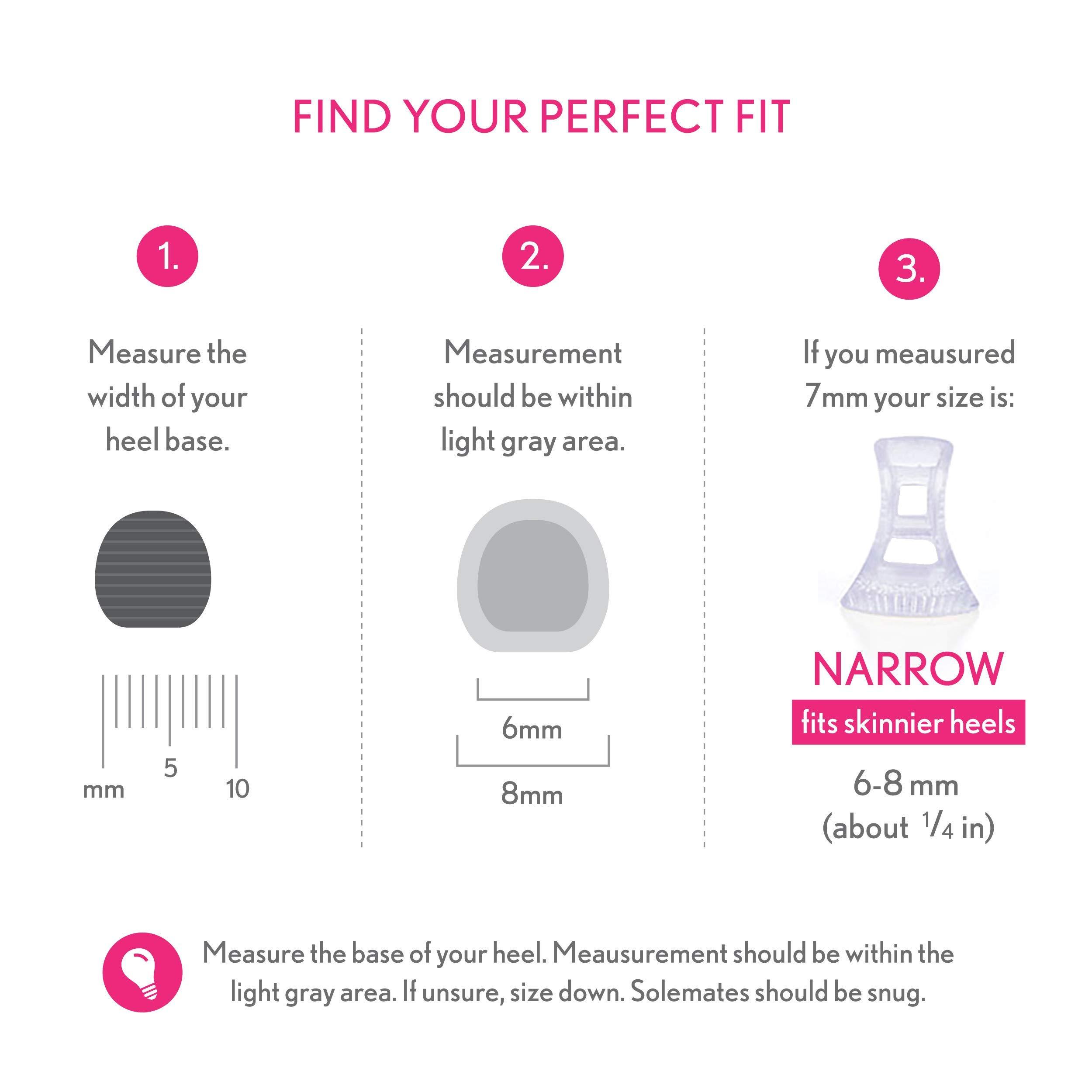 Solemates Solemates High Heel Protectors (Clear, Narrow)