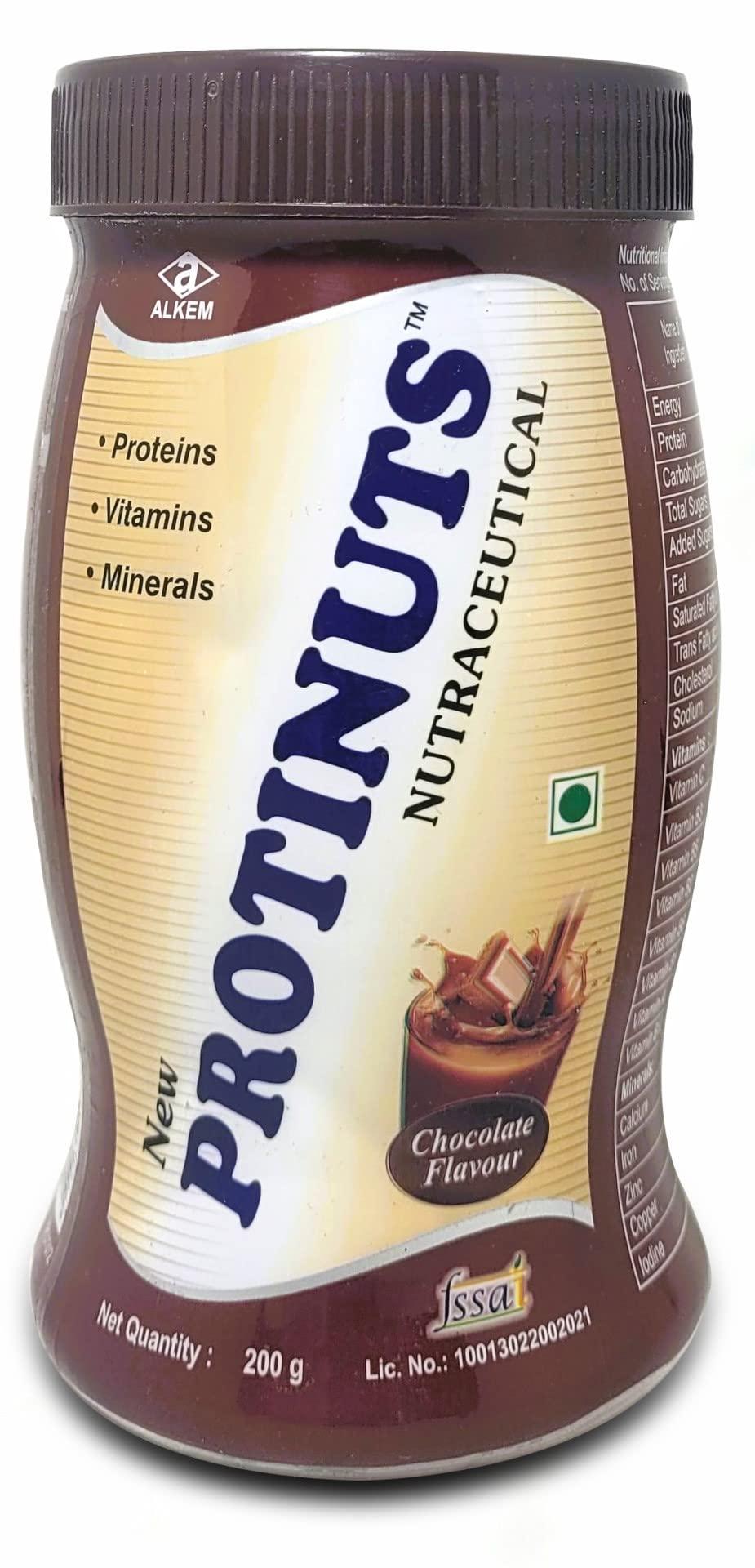 Alkem Alkem Protinuts Protein Powder With Vitamins And Minerals 200gm(chocolate)