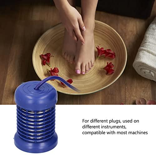 Fabater Detox Array Ion Head, Durable Detachable Stainless Steel Foot Bath Ion Head for SPA for Beauty Salon for Health Center(Yu Bencao Blue Double Hole-Removable and Washable)