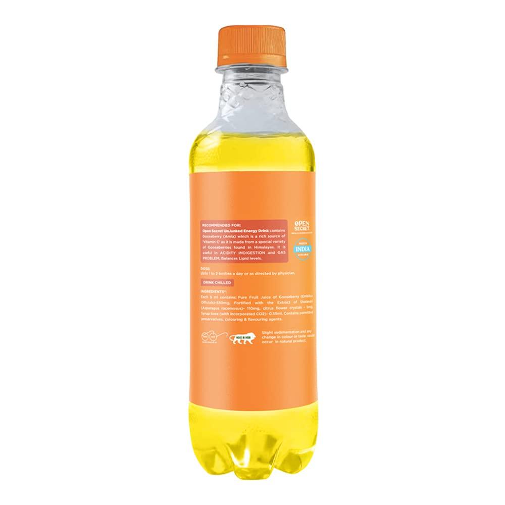 Open Secret Open Secret Energy Drink - 250ml Pack of 6 | Energy Drink for Stamina, Endurance & Performance| No Preservative| Vitamin C Rich Goosemberry, Shatavri Extract (Gooseberry)