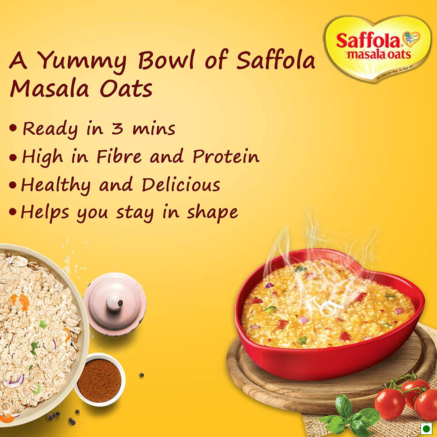 Saffola Saffola Oats, 1 kg with Free Saffola Oats 400 gm + Saffola Masala Oats Masala and Coriander, 500g