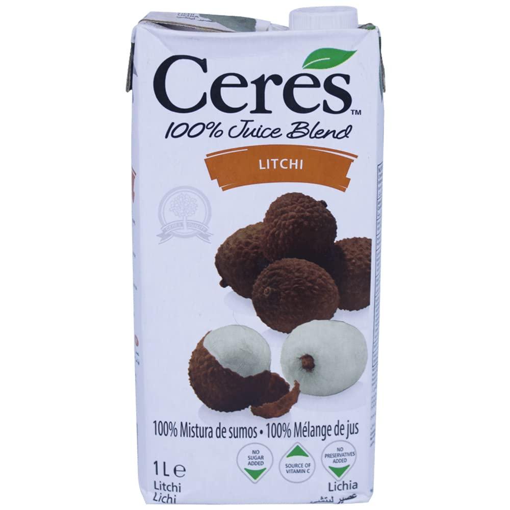 Ceres Ceres Litchi 100% Fruit Juice, 1000 ml, 2 Pack, White
