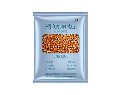SNN SNN Popcorn Maize 200 Grams ( Pack of 5 ). Imported Raw Maize | Ready to Cook | High Expansion | Homemade-Healthy Snack.