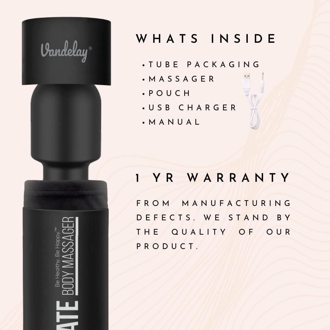 Vandelay Vandelay Mini Mate Body Massager (Dark Black)